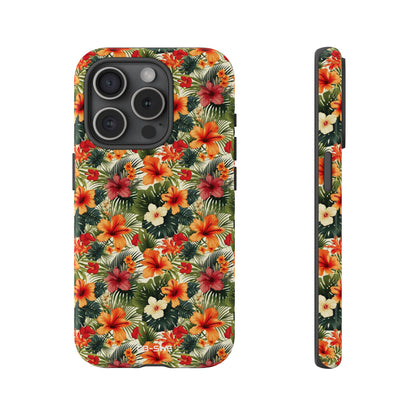 Tropical Blooms Flourish - iPhone Case