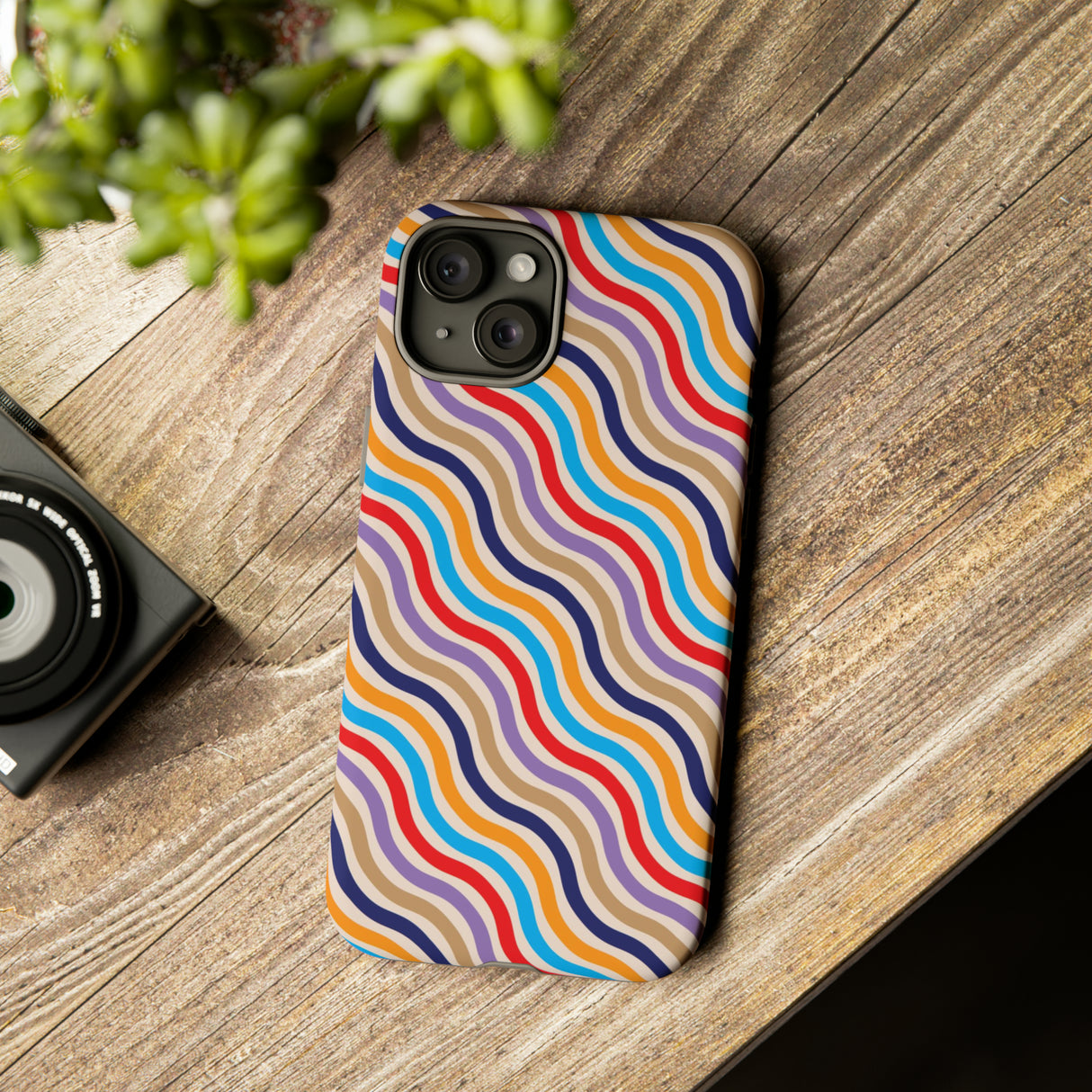 Thin wave Line - Protective Phone Case