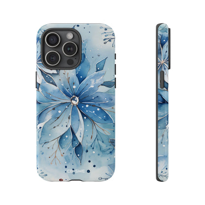 Floral Frost Embrace - iPhone Case