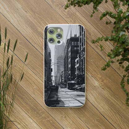 Noir Urban Serenity | Biodegradable Phone Case