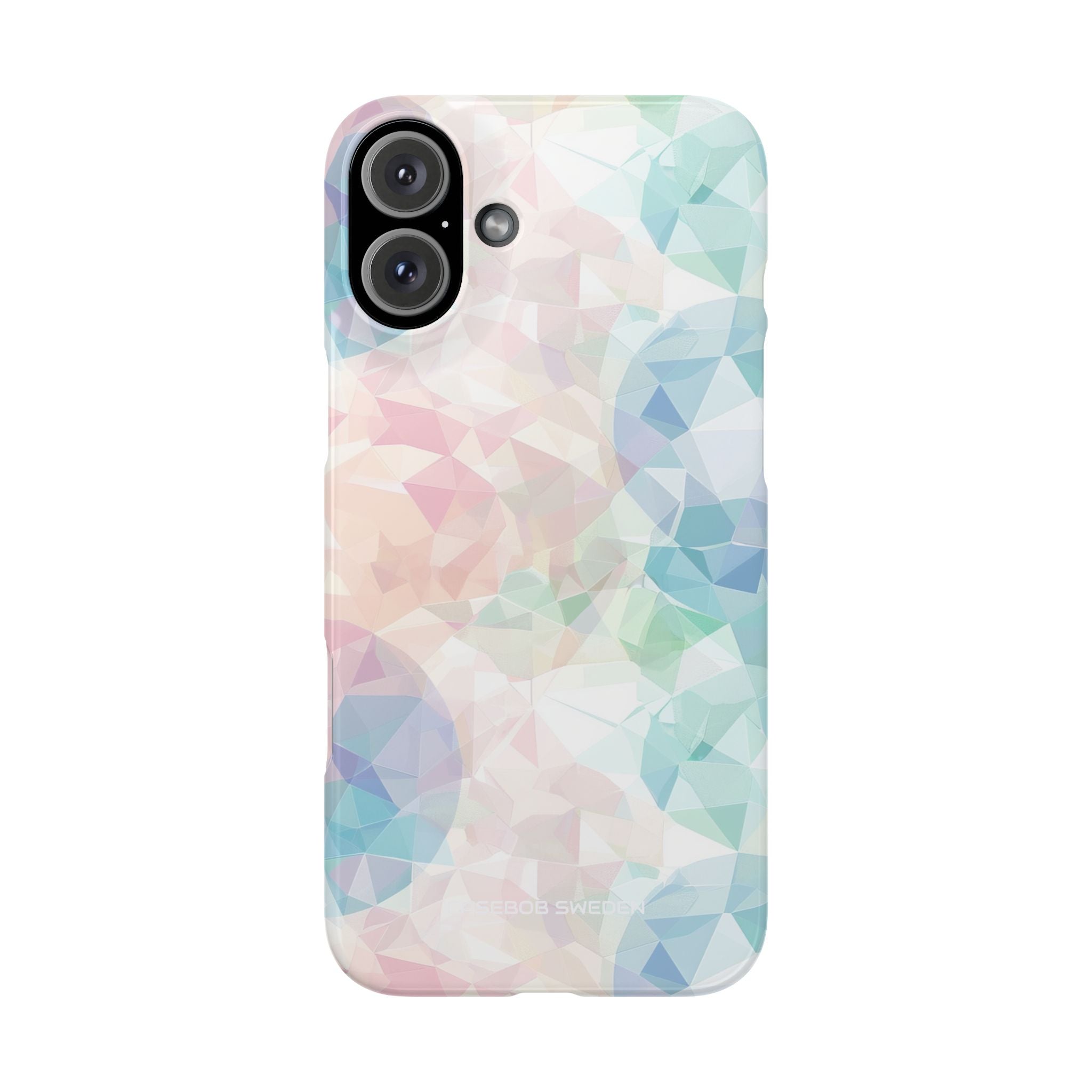 Pastel Geometry Background - Slim iPhone 16 Phone Case