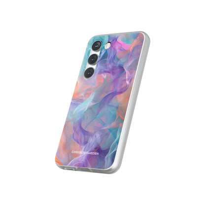 Dreamy Teal Flow - Flexi Samsung S23 Phone Case