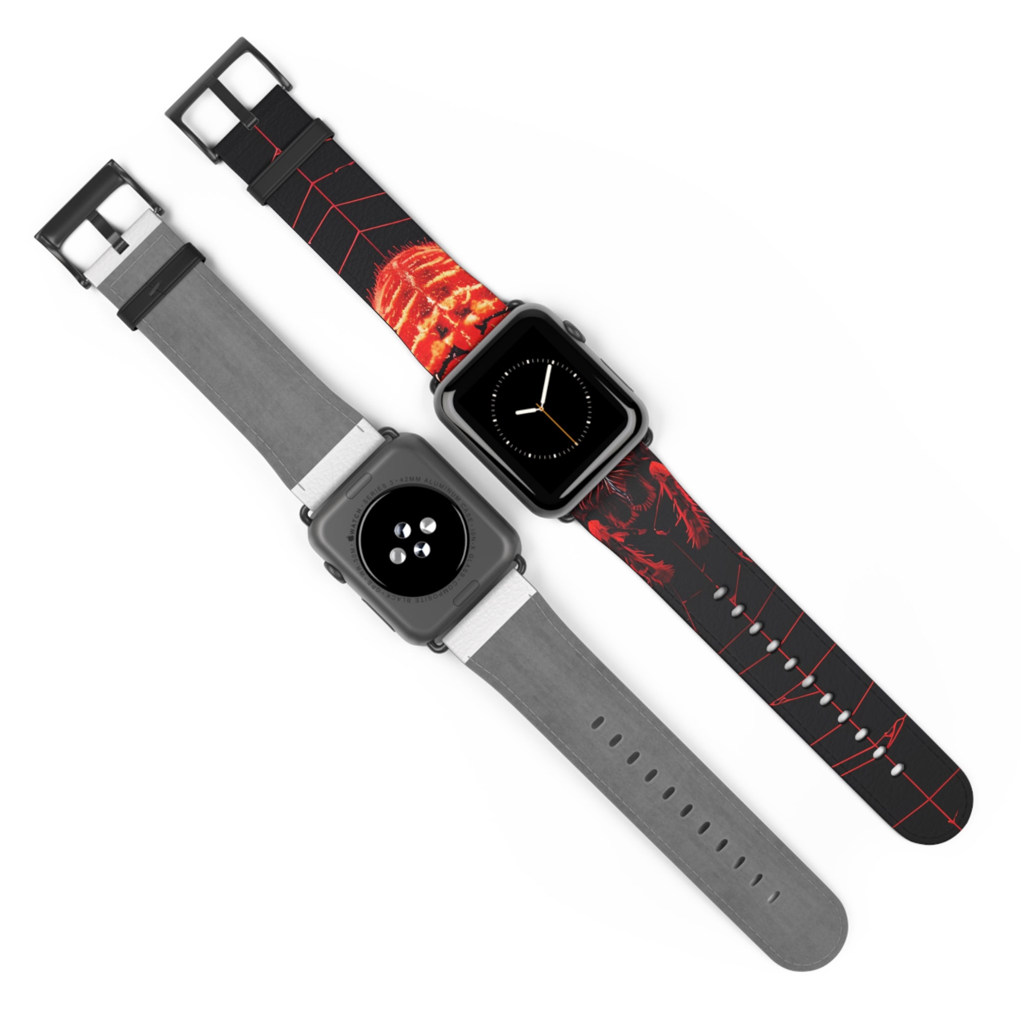 Crimson Spiderweb - Watch Band