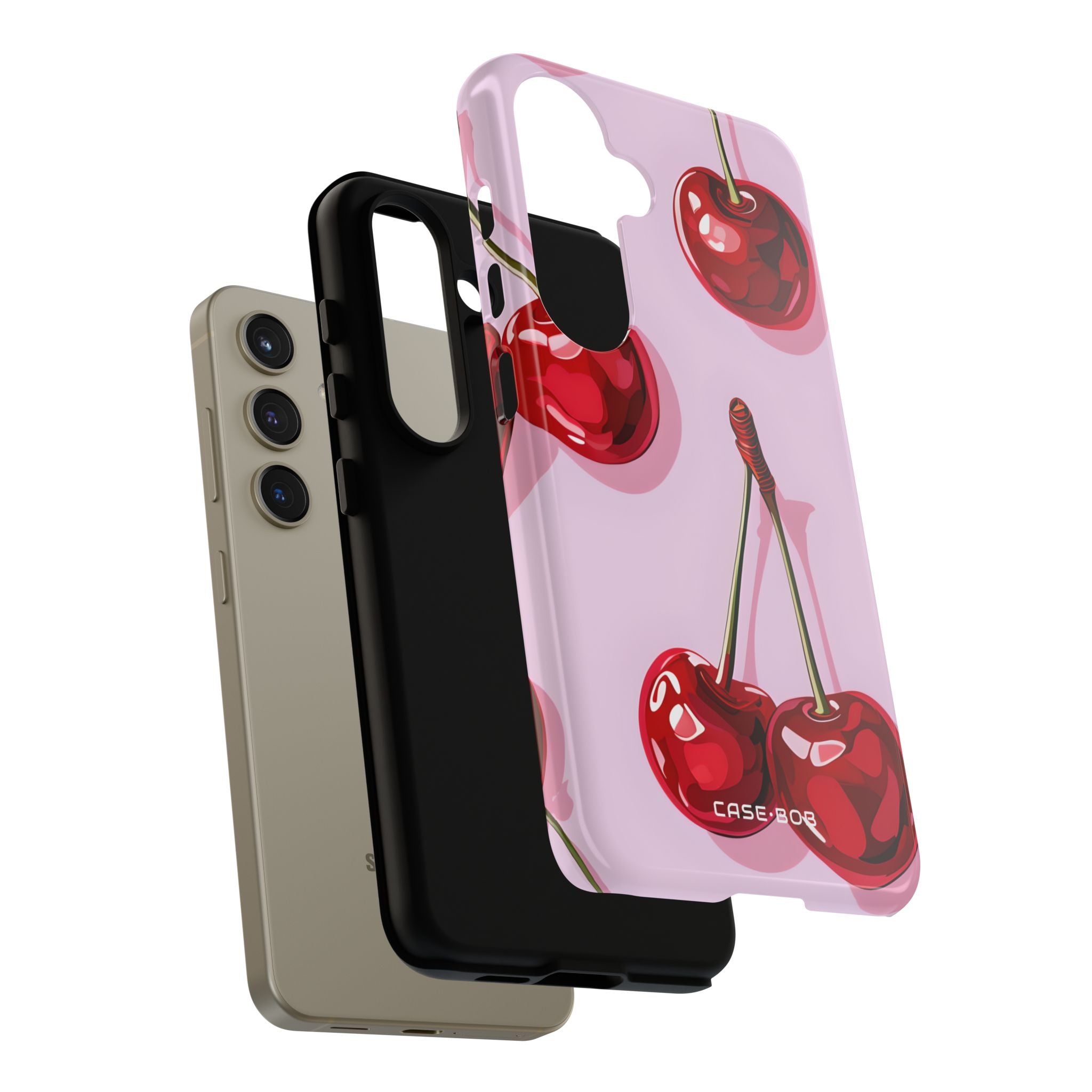 Glossy Cherry Burst Samsung S24 Case - Tough