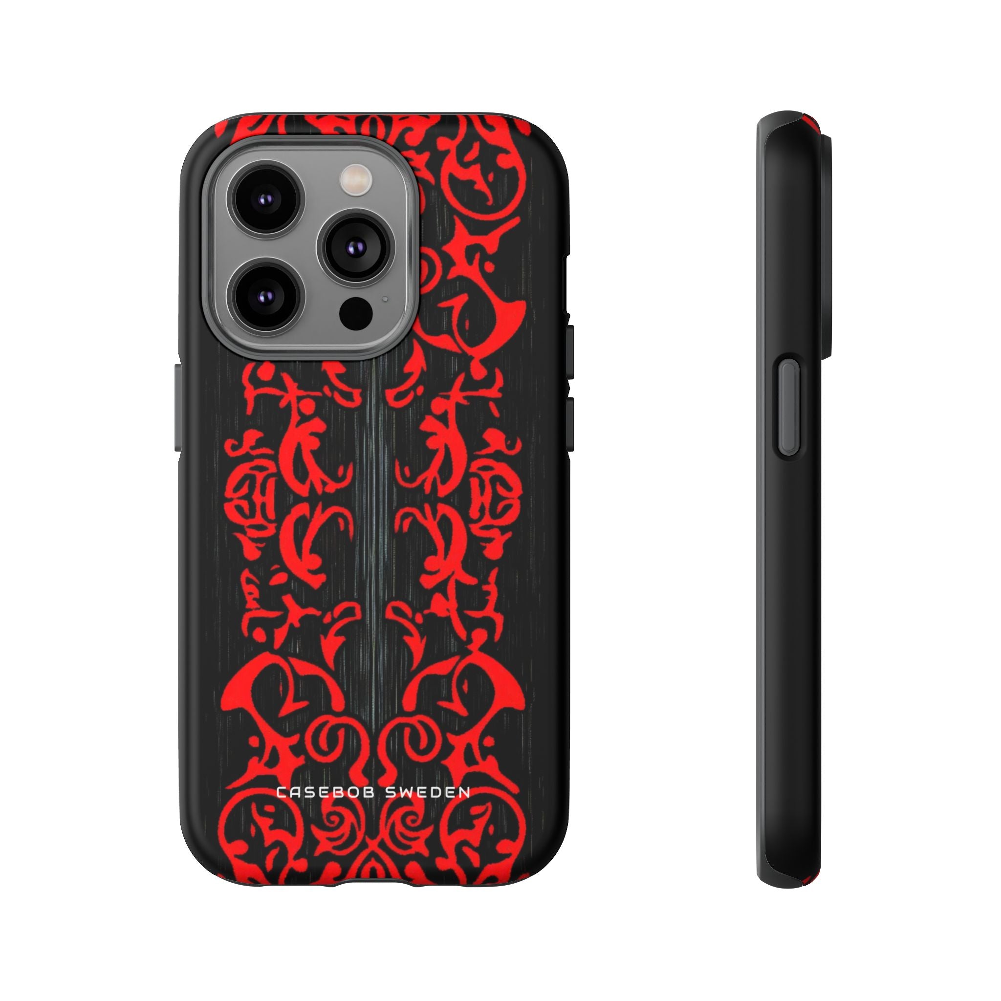 Gothic Crimson Symmetry iPhone 14 - Tough Phone Case