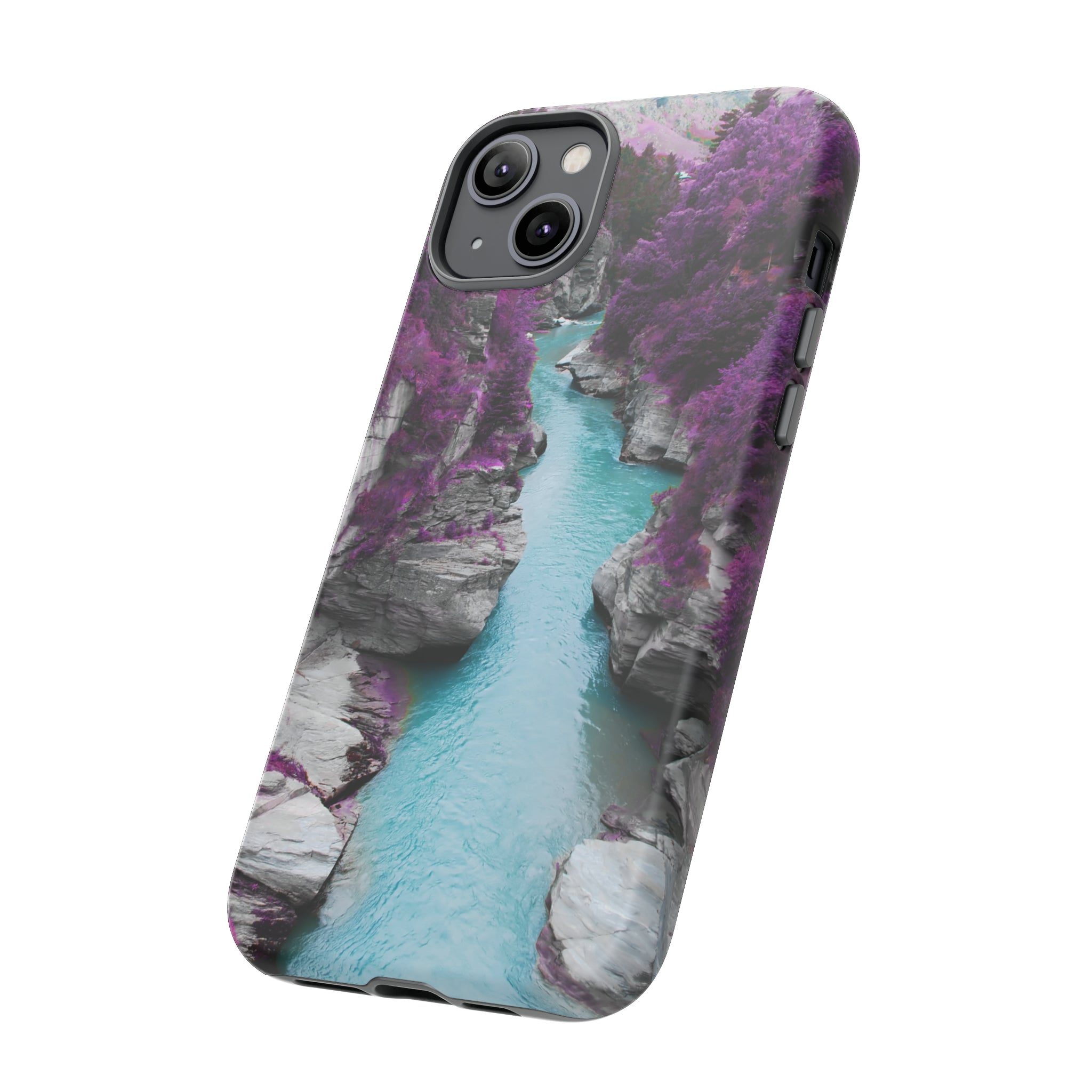 Purple Pine Forest - Protective Phone Case