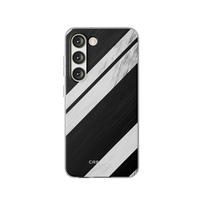 Distressed Stripe Motion Samsung S23 Case - Soft