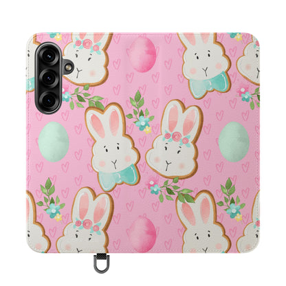 Blushing Bunny Bloom - Samsung S25+ Case - Wallet