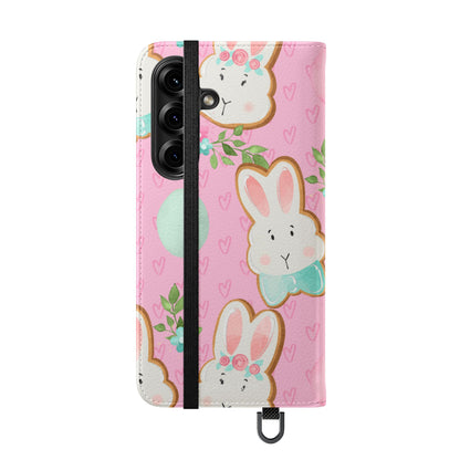 Blushing Bunny Bloom - Samsung S25 Case - Lompakko