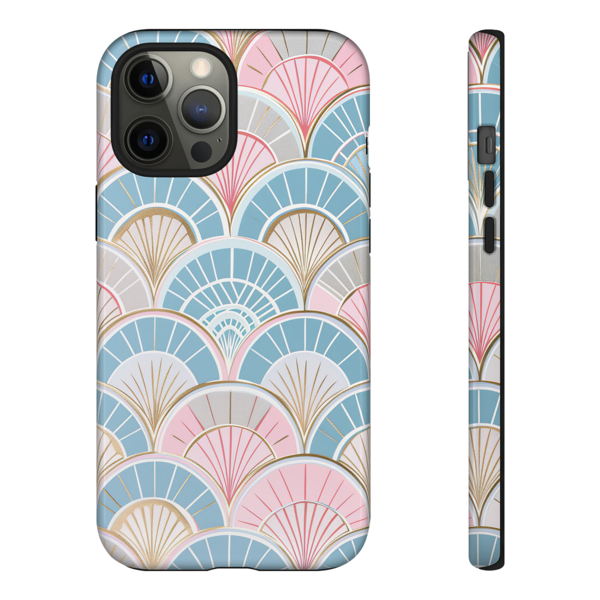 Art Deco Floral Fusion - Protective Phone Case