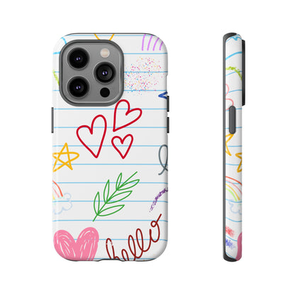 Hearts Dance Happily - iPhone Case