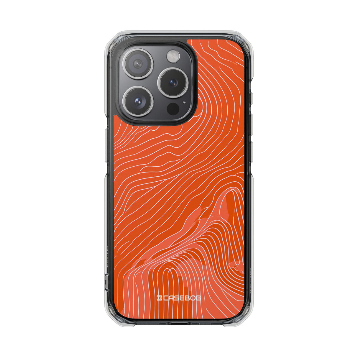 Pantone Tangerine Design | Handyhülle für iPhone (Clear Impact Case – magnetisch)