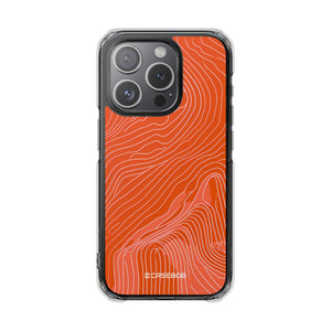 Pantone Tangerine Design | Handyhülle für iPhone (Clear Impact Case – magnetisch)