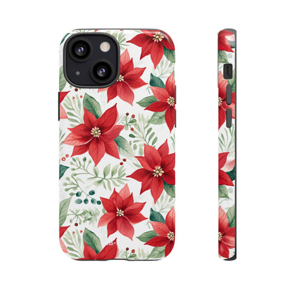 Poinsettias Bloom Bright - iPhone Case