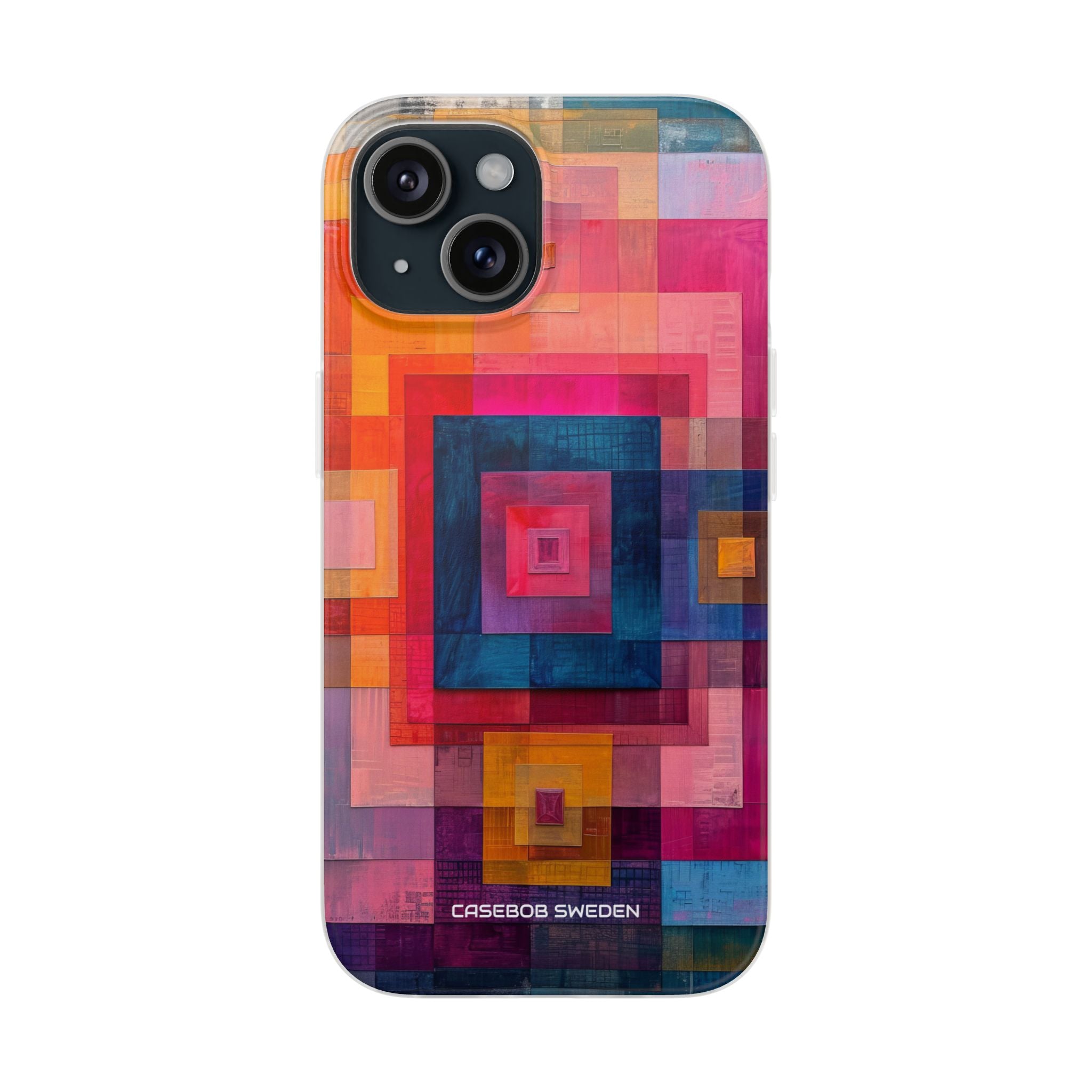 Vibrant Geometry - Flexi iPhone 15 Phone Case