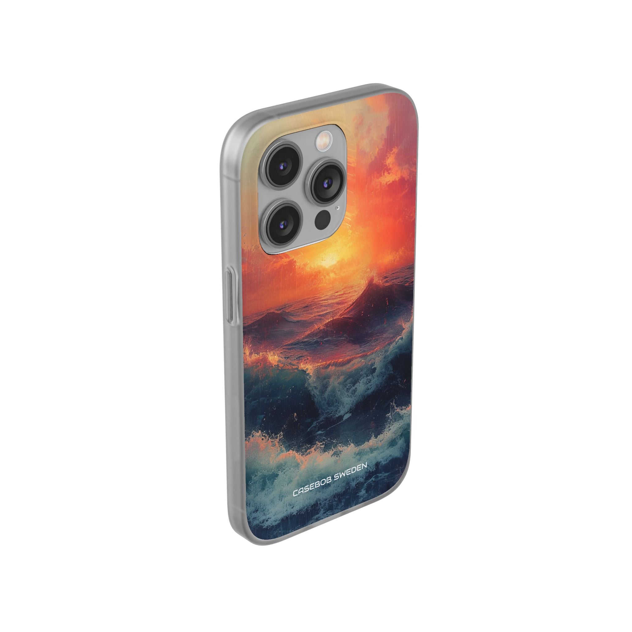 Ocean Sunset Waves - Flexi iPhone 14 Phone Case