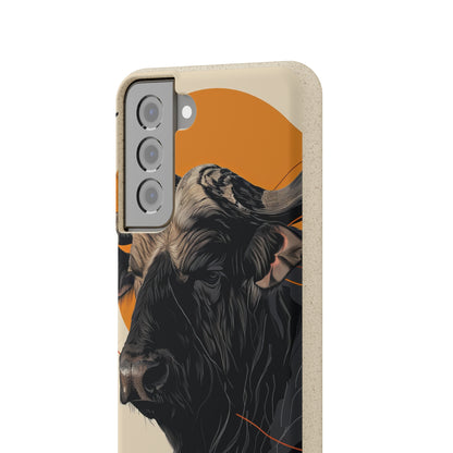 Majestic Buffalo Sun | Biodegradable Phone Case