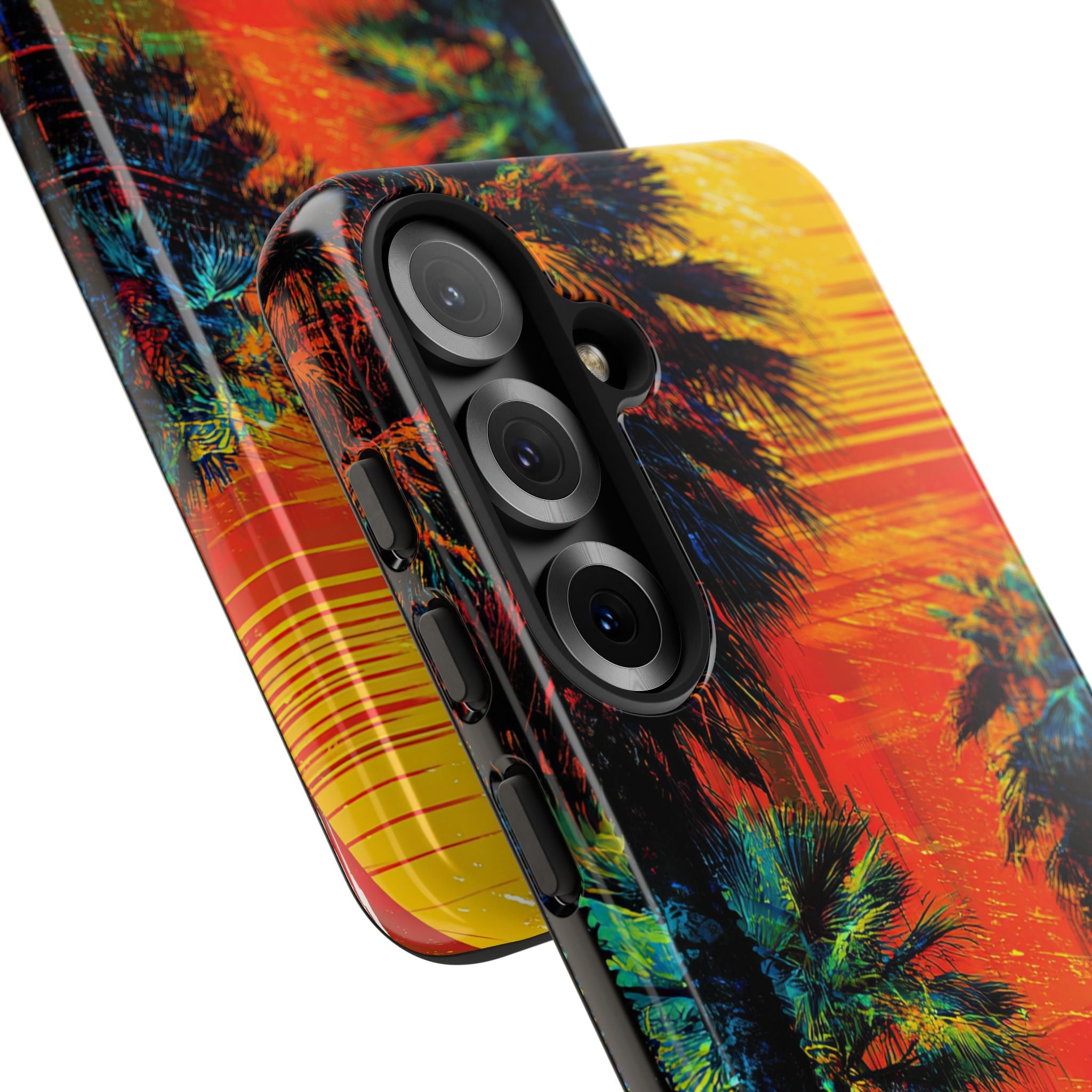 Tropical Sunburst Samsung S25 Case - Tough