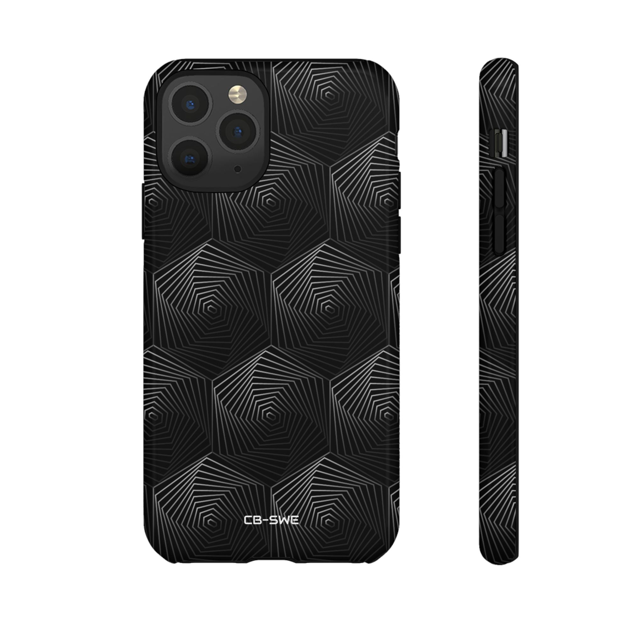 Geometric Spiral Illusion - iPhone Case