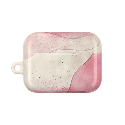 Crimson Ribbon Waves - AirPods Case