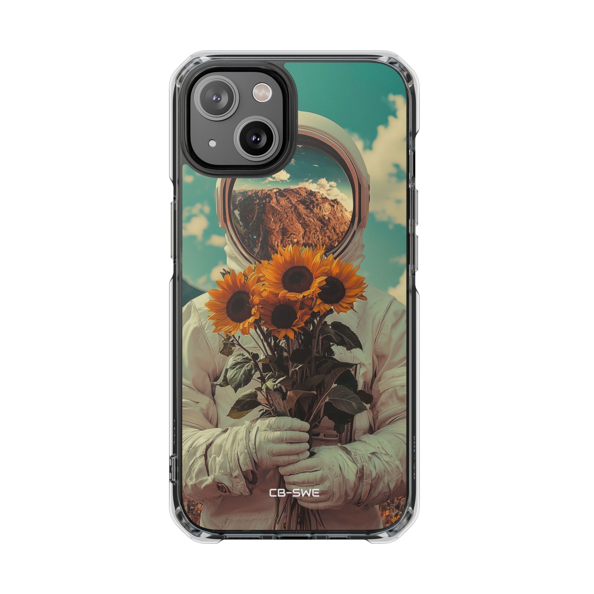 Sunflower Spacesuit Shine iPhone Case - Impact