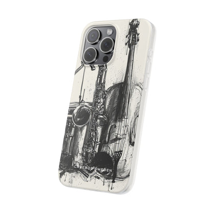 Jazz Instrument Line Symphony iPhone 15 - Flexi Phone Case