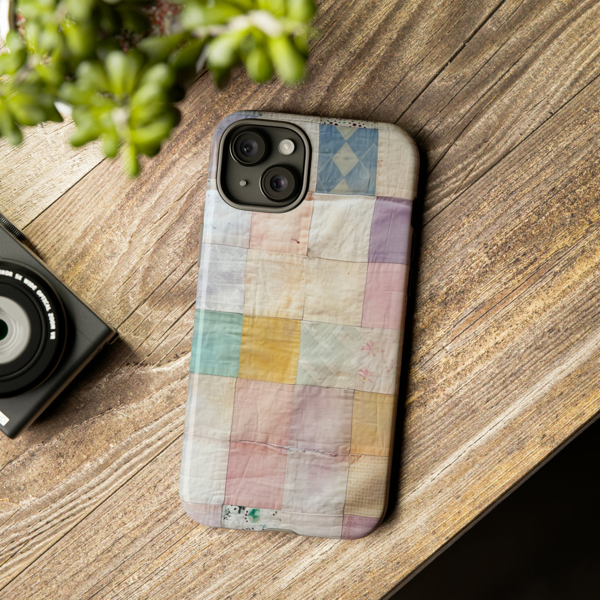 Pastel Quilt Patchwork - Protective Phone Case