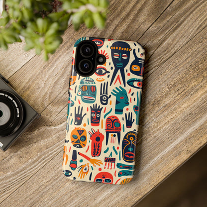 Gradient Tribalscape Vibrance iPhone 16 - Tough Phone Case