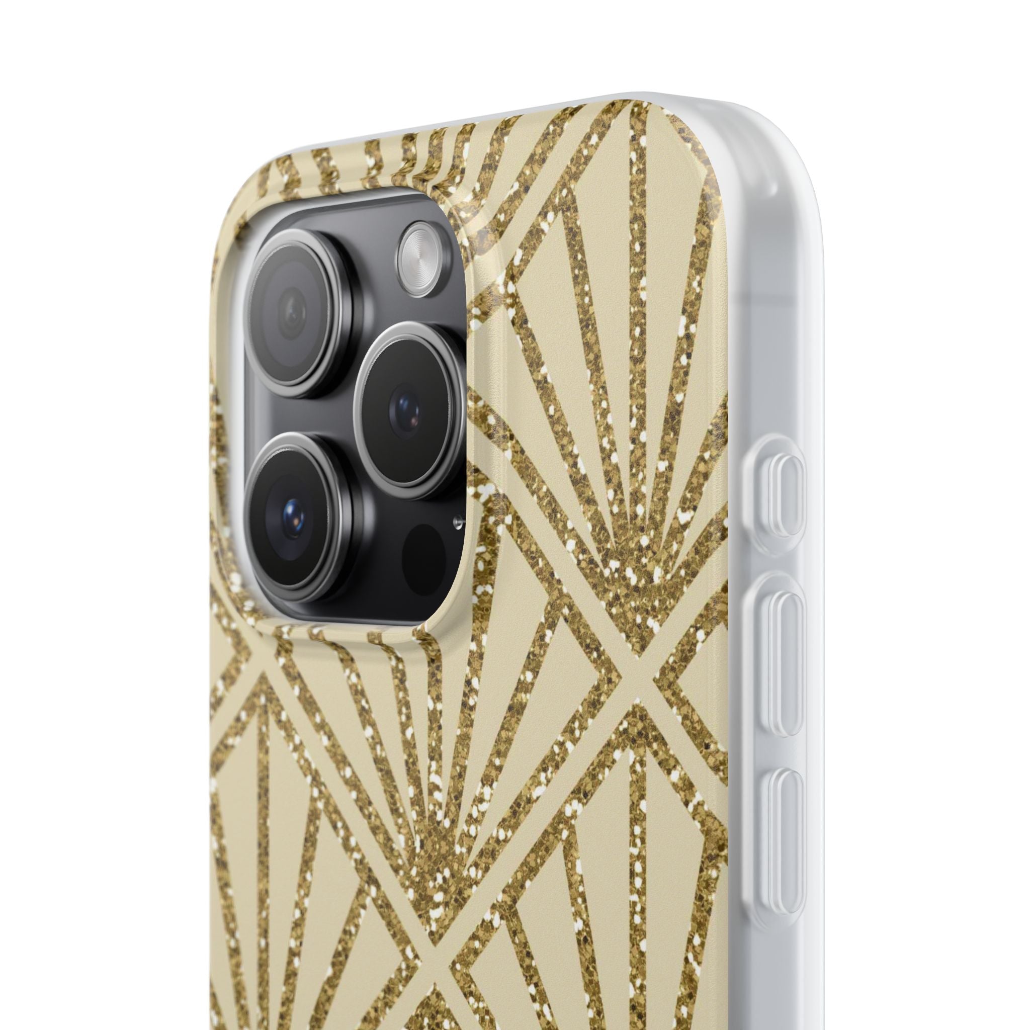 Gold Diamond Radiance iPhone 15 Pro Case - Soft