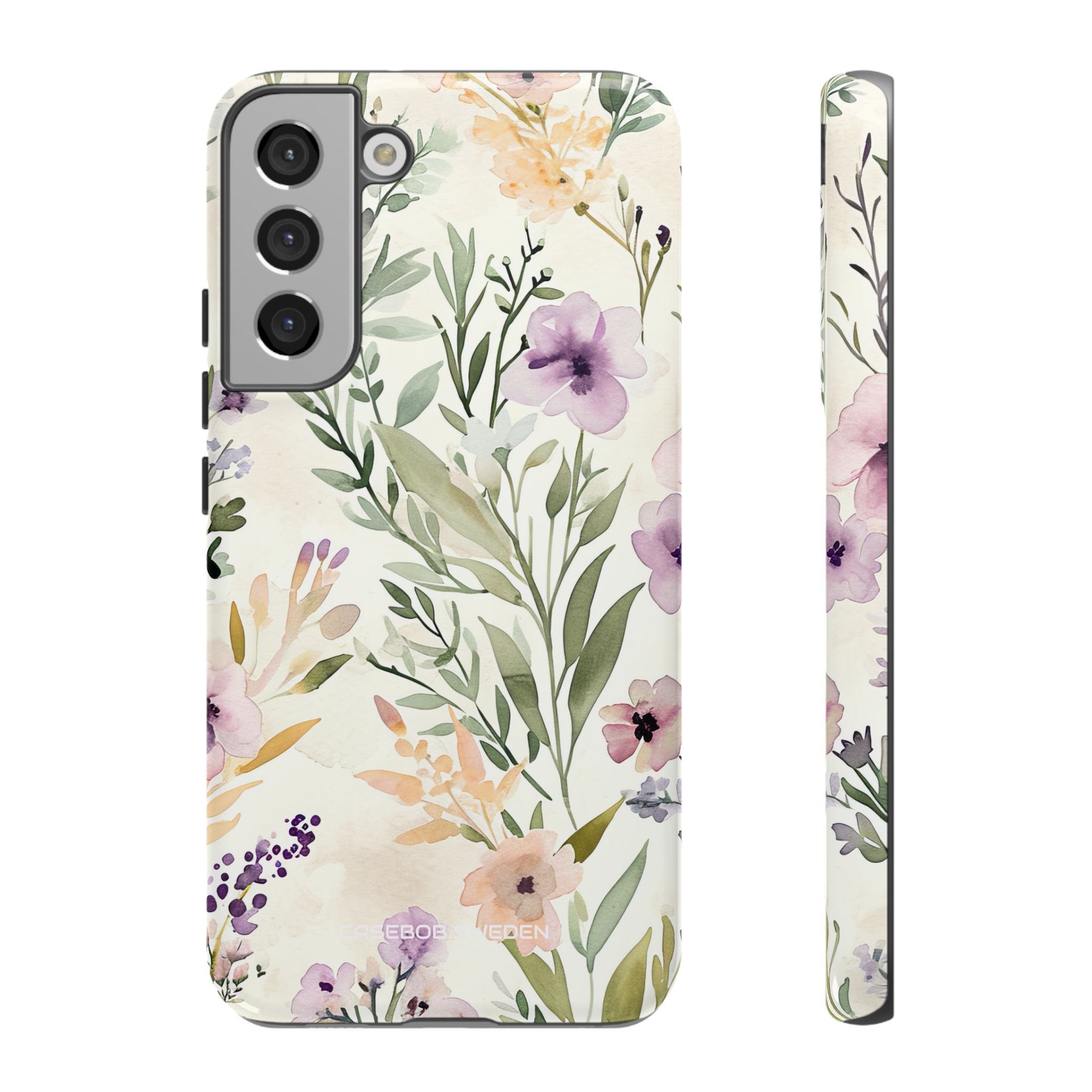 Soft Green Lavender Floral Pattern - Tough Samsung S22 Phone Case