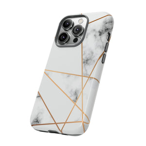 Marble Geometric - Protective Phone Case