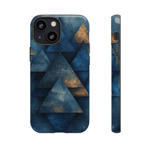 Blue Geometric Harmony - Protective Phone Case