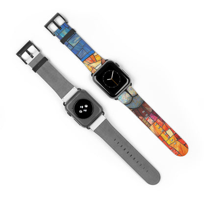 Sunglass Llama Mosaic - Watch Band