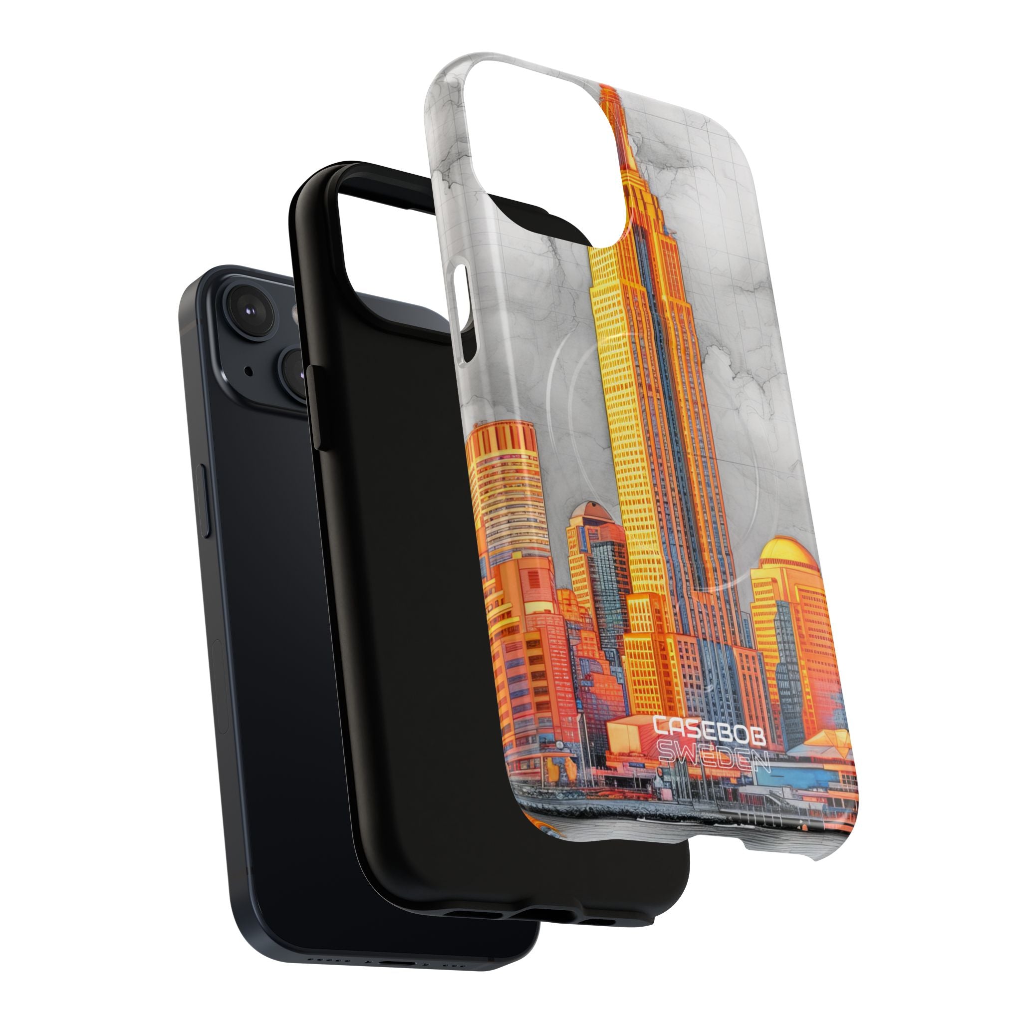 Vibrant City Skyline iPhone 14 - Tough+