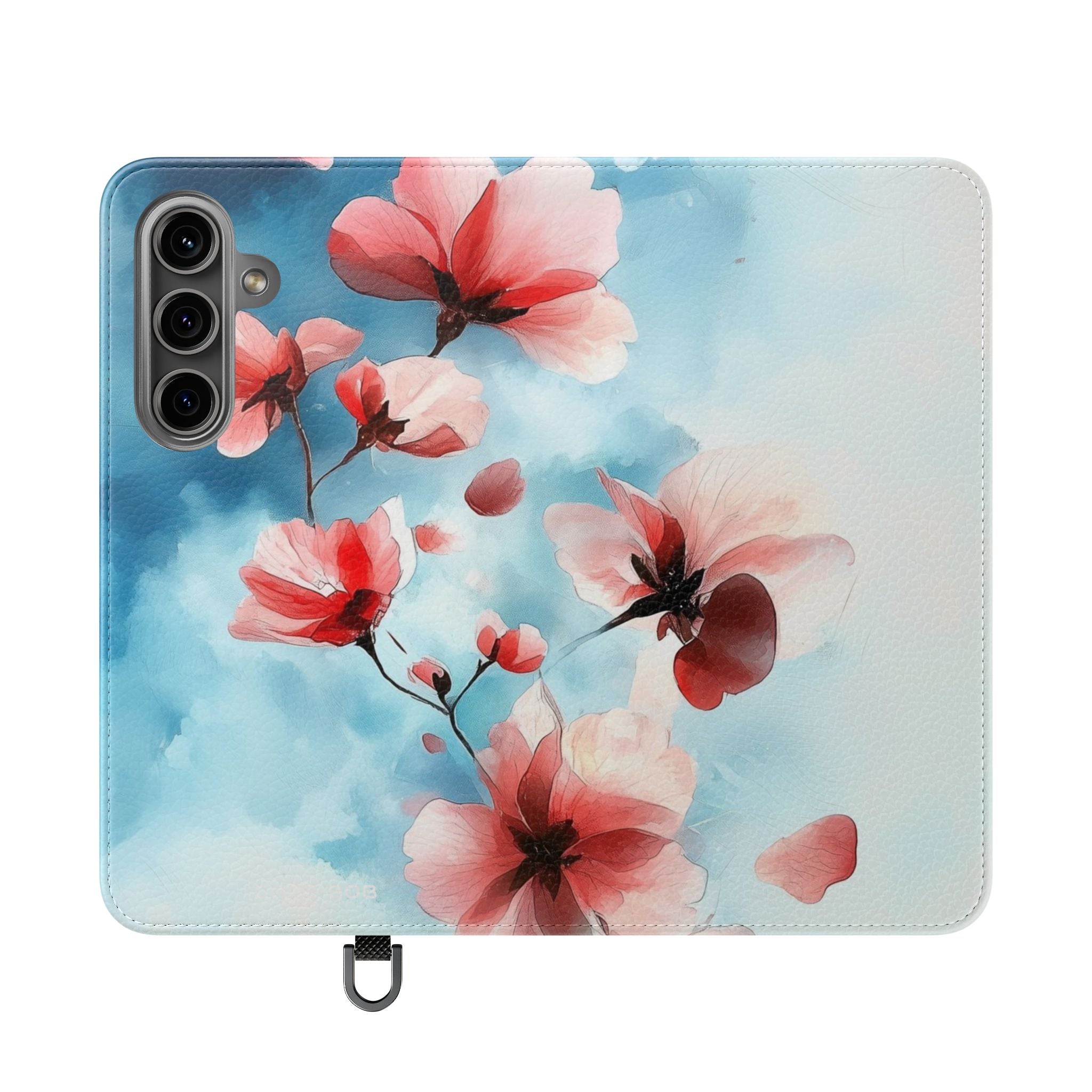 Pink Bloom Drift - Samsung S24 Case - Wallet