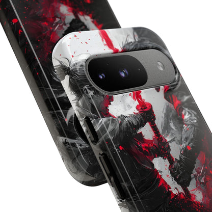 Crimson Blade Clash - Google Pixel Case