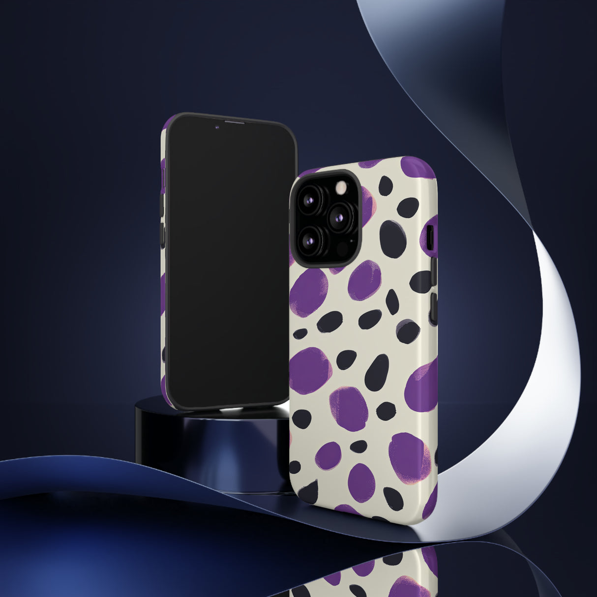 Purple Dot Matrix Case - Protective Phone Case