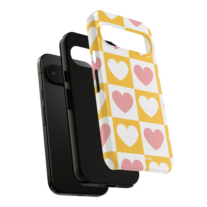 Heart Grid Harmony - Google Pixel Case