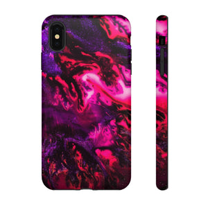 Deep Pink Galaxy Ink Art iPhone Case (Protective) iPhone XS MAX Matte Phone Case