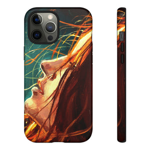 Oil Painting - Girl at Night - Protective Phone Case