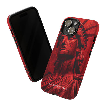 Zen Red Liberty Vision iPhone 15 - Tough Phone Case