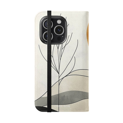 Orange Eclipse Trees - iPhone 15 Pro Case - Wallet