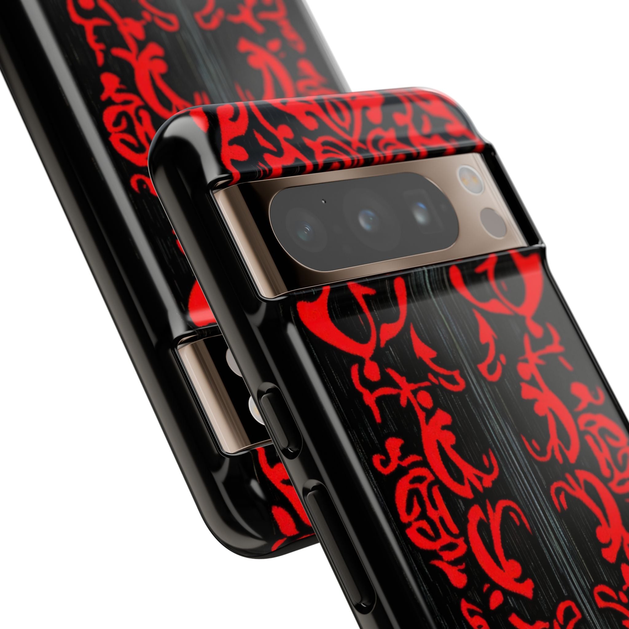 Gothic Crimson Symmetry Google Pixel 8 - Tough Phone Case