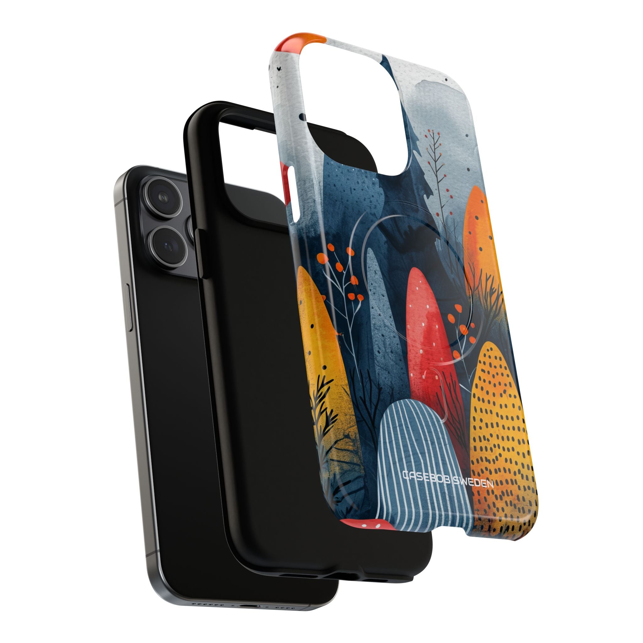 Whimsical Nature - Tough + MagSafe® iPhone 15 Phone Case