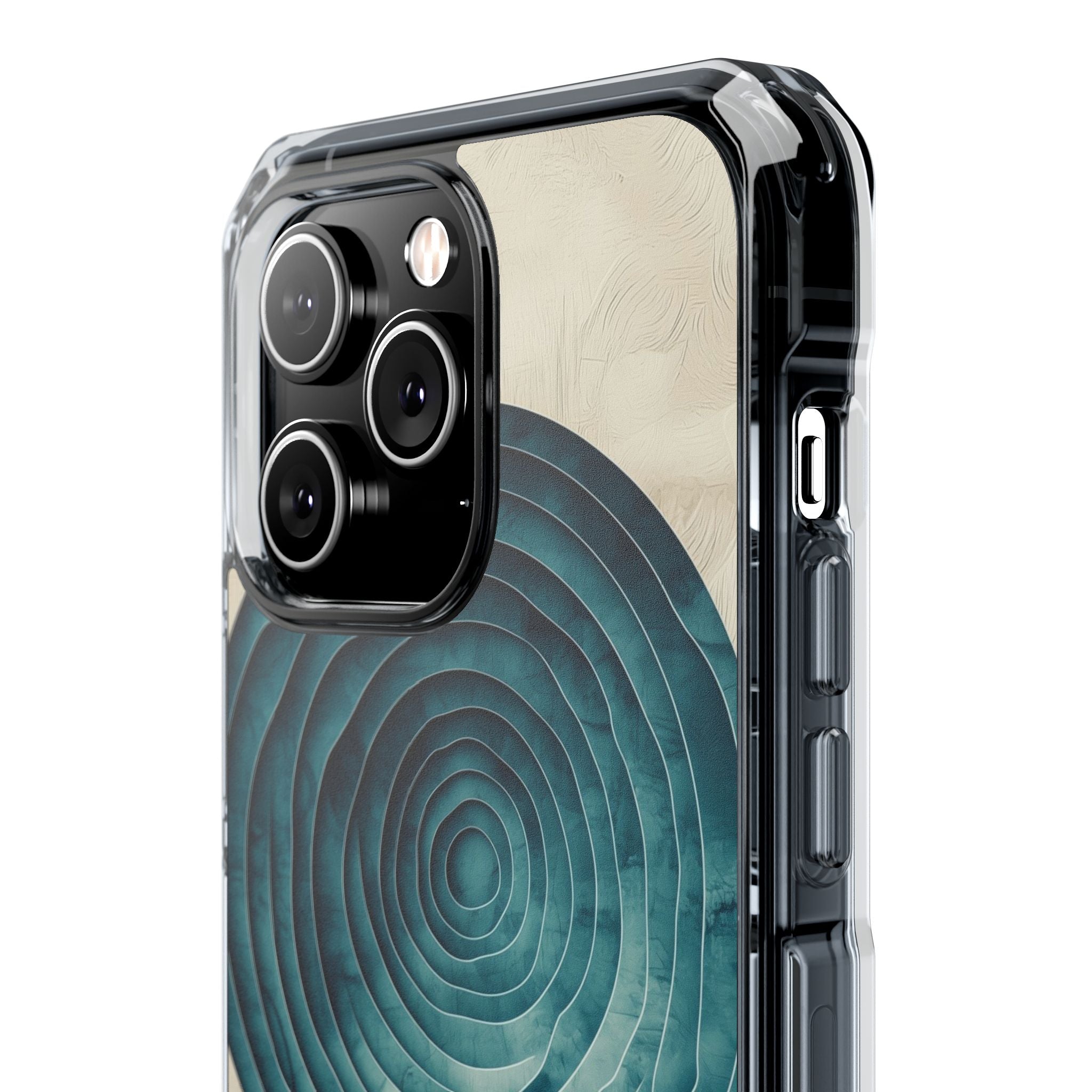 Waves Embrace Circles iPhone Case - Impact