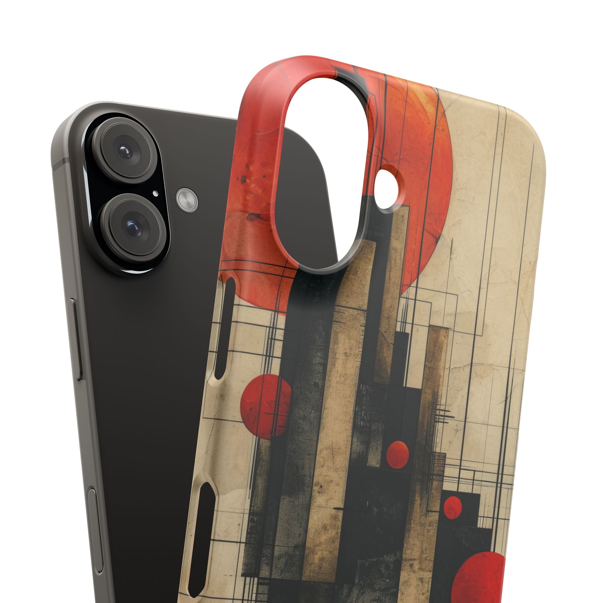 Vintage Geometric Harmony iPhone 16 - Slim Phone Case