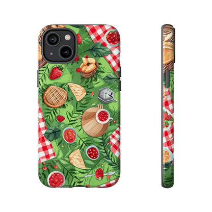 Picnic Love Checkered Bliss - Protective Phone Case