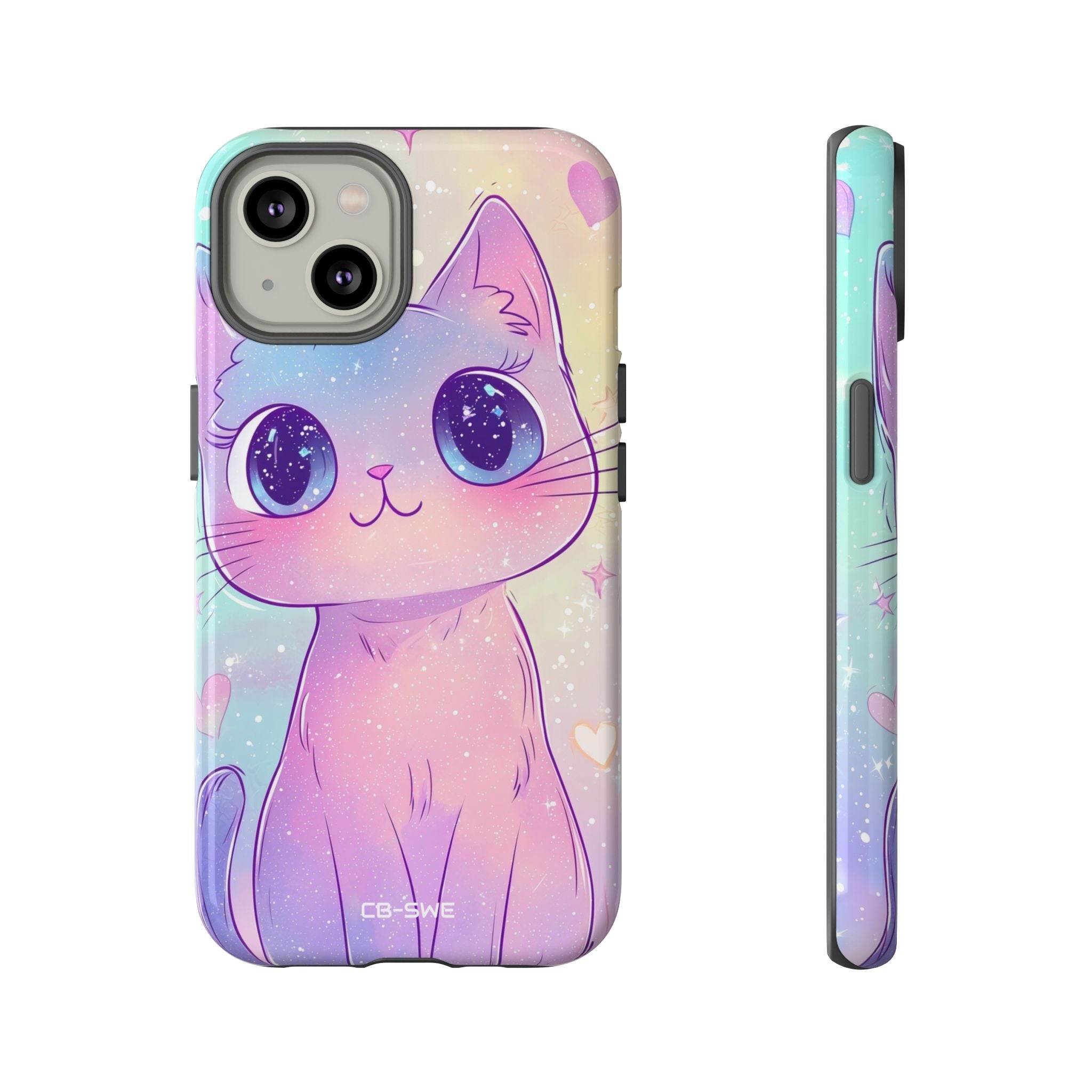 Sparkling Cat Smiles - iPhone Case