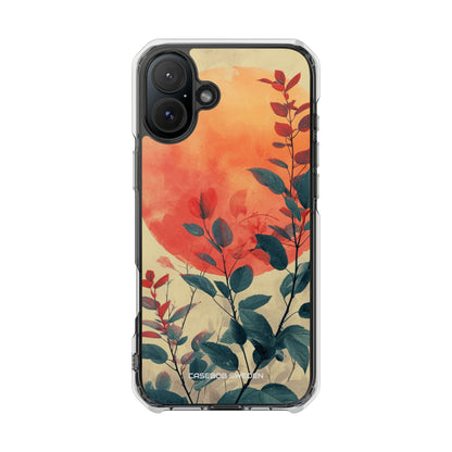 Orange Sun Harmony - Clear Impact iPhone 16 Phone Case