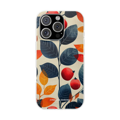 Autumn Nature Pattern - Flexi iPhone 16 Phone Case